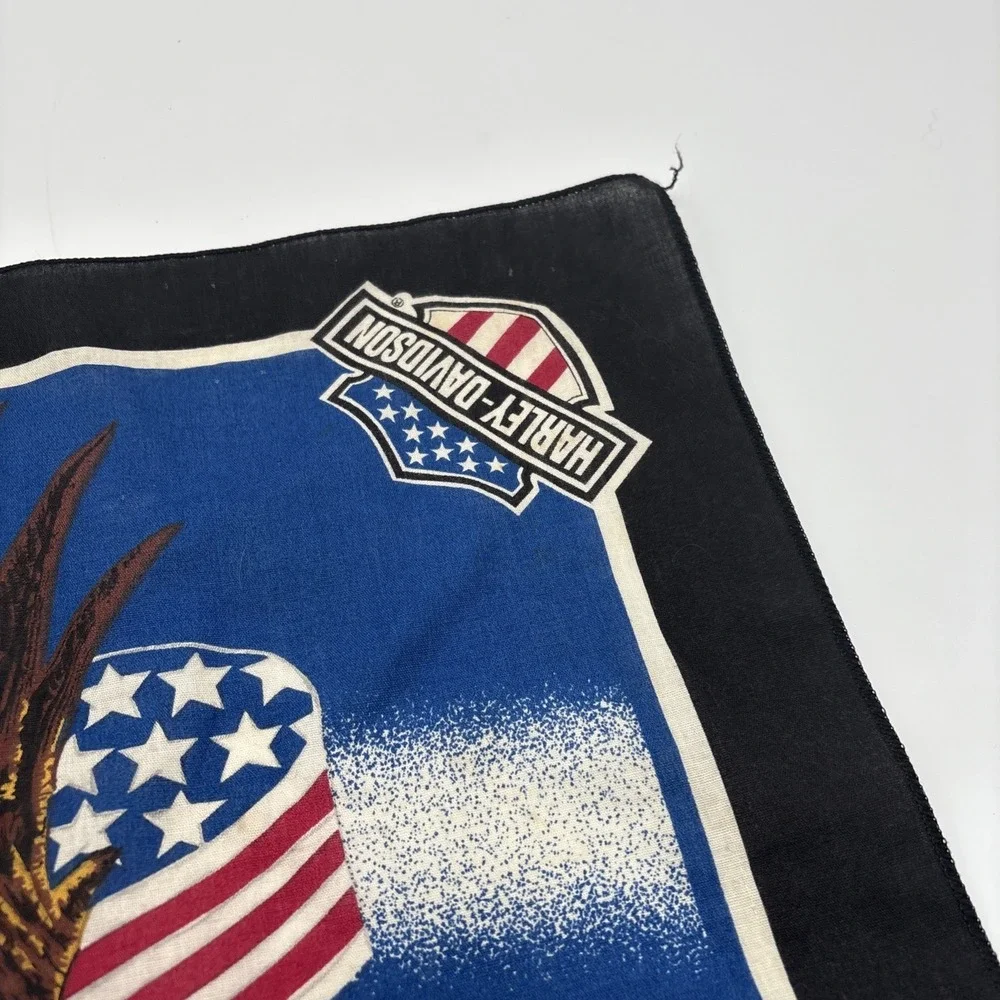 Vintage‎ Harley Davidson Bandana Official Licensed Product Flying Eagle Biker